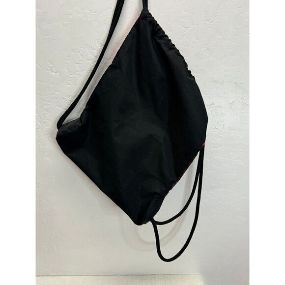 Adidas Pink Black Alliance II Sackpack Drawstring Bag Backpack With Pockets - Picture 3 of 5